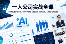 一人公司实战全课｜36种起盘賺钱计划，100节AI赋能 流量运营 案例拆解，从0到1轻松起盘