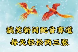 中视频爆火赛道一搞笑新闻配音赛道，每天轻松两三张【揭秘】