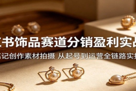小红书饰品赛道分销盈利实战课：笔记创作素材拍摄，从起号到运营全链路实操