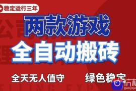 海外游戏全自动搬砖，日入1k ，全天无人值守，绿色稳定！【揭秘】
