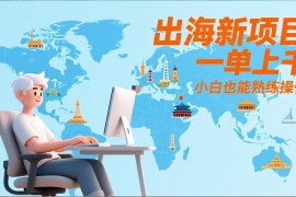 出海新项目，一单上千，小白也能熟练操作