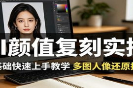 AI颜值复刻实操，零基础快速上手教学，多图人像还原技巧