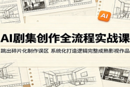AI剧集创作全流程实战课：跳出碎片化制作误区，系统化打造逻辑完整成熟影视作品