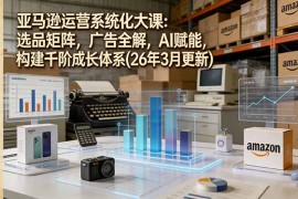 亚马逊运营系统化大课：选品矩阵，广告全解，AI赋能，构建千阶成长体系(26年3月更新