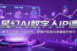 星幻AI数字人IP课，数字人克隆 内容创作，掌握IP变现与流量提升技巧
