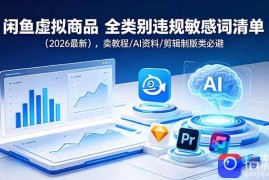 闲鱼虚拟商品 全类别违规敏感词清单(2026最新