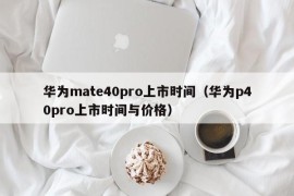 华为mate40pro上市时间（华为p40pro上市时间与价格）