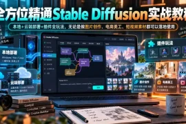 全方位精通Stable Diffusion实战教程｜本地 云端部署 插件全玩法，无论是做图片创作、电商美工、短视频素材都可以落地使用