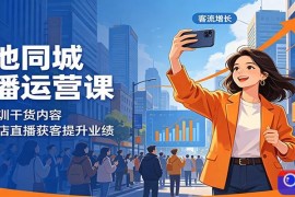 本地同城直播运营课：线下集训干货内容，助力门店直播获客提升业绩