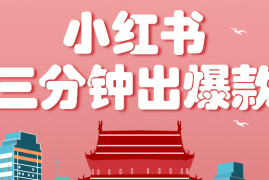 小红书操作非常简单的玩法，零基础小白，也能3分钟生成一条爆款笔记，月赚3000 