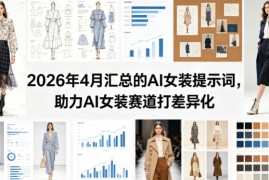 2026年4月汇总的AI女装提示词，助力AI女装赛道打差异化
