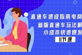 直通车速成指南电商教程：新版直通车玩法解密，小成本快速爆发（11节）