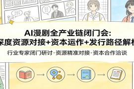 AI漫剧全产业链闭门会：深度资源对接 资本运作 发行路径解析