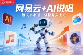 网易云 AI说唱，每天半小时，AI内容创作 流量变现，轻松月入1W