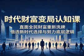 时代财富变局认知课：直面全民财富重新洗牌，悟透新时代选择与努力底层逻辑