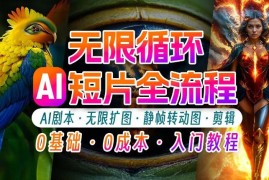 AI剪辑无限循环画面，新手小白轻松月入上万的秘技
