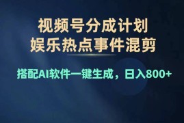 （11760期）2024年度视频号赚钱大赛道，单日变现1000 ，多劳多得，复制粘贴100%过…