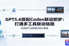 GPT5.6搭配Codex联动即梦：打通多工具联动链路，全自动产出拼接AI短片教程