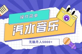 （12693期）汽水音乐人计划单号月入5000 可放大