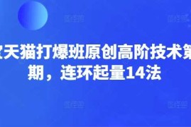 淘宝天猫打爆班原创高阶技术第66期，连环起量14法