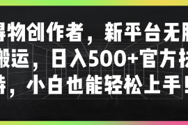 得物创作者，新平台无脑搬运，日入500 官方扶持，小白也能轻松上手！
