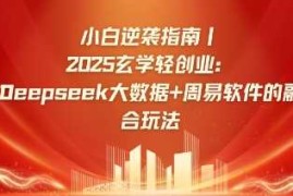 小白逆袭指南，2025玄学轻创业：Deepseek大数据 周易算法的融合玩法