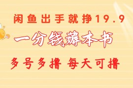 （10498期）一分钱薅本书 闲鱼出售9.9-19.9不等 多号多撸 新手小白轻松上手