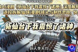 爆款AI漫剧《斩仙台下我震惊了诸神》深度解析课，逐段拆解仙侠漫剧镜头与制作思路，快速复刻爆款创作模式