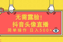 （9938期）无需露脸！Ai头像直播项目，简单操作日入500 ！