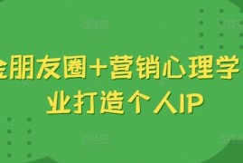 吸金朋友圈 营销心理学，美业打造个人IP
