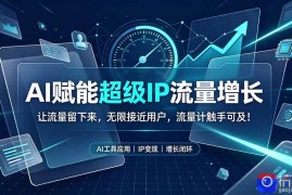 AI赋能超级IP流量增长：让流量留下来，无限接近用户，流量计触手可及！