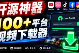 YouTube、B站超100 平台视频免费下载，超级好用，多平台免费开源热门视频下载器ytDownloader