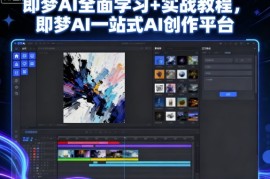 即梦AI全面学习 实战教程，即梦AI一站式AI创作平台