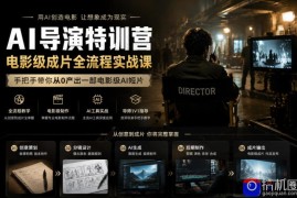 AI导演特训营，电影级成片全流程实战课，手把手带你从0产出一部电影级AI短片
