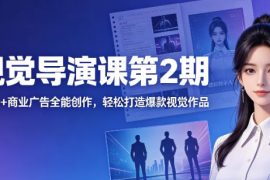 AI视觉导演课第2期，漫剧+数字人+商业广告全能创作，轻松打造爆款视觉作品