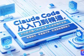 Claude Code从入门到精通，全功能实操 Skill开发 企业级插件实战，零基础可学，吃透智能编程全能力(更新0712)