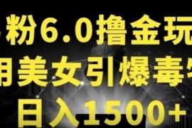 男粉6.0，革新玩法，一天收入1500 ，用美女引爆得物APP