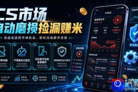 CS市场自动磨损捡漏系统，无需电脑挂机，手机轻松赚米，日入300 