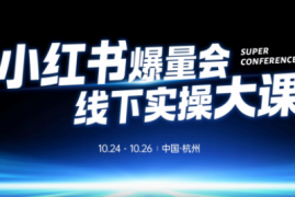 戴小胖·小红书爆量会线下课(杭州10月24-26号)