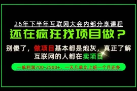请不要再疯狂的找项目了！卖项目一单700-2.5k 不香吗？当天上手，当天变现！【揭秘】