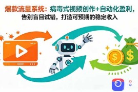 爆款流量系统：病毒式视频创作 自动化盈利，告别盲目试错，打造可预期的稳定收入