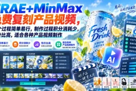 TRAE MinMax免费复刻产品视频，整个过程简单易行，制作过程积分消耗少，性价比高，适合各种产品视频制作