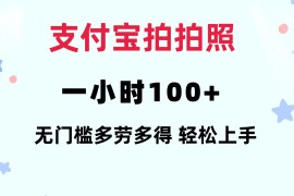 （12386期）支付宝拍拍照 一小时100  无任何门槛 多劳多得 一台手机轻松操做