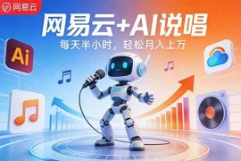 （17627期）网易云 AI说唱，每天半小时，轻松月入上万