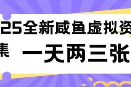 2025全新闲鱼虚拟资料项目合集，成本低，操作简单，一天两三张