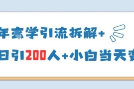 25年国学引流拆解 单日引200人 小白当天就能变现