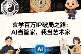 玄学百万IP破局之路：AI当管家，我当艺术家