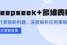 （14280期）Deepseek 多维表格，银行营销新利器，深度解析应用策略，提升营销效果