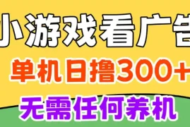 小游戏试玩最新技术，无需养机，测试单机3小时100 ，支持模拟器云手机操作，可无限撸【揭秘】