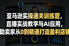 亚马逊实操通关训练营，直播实战教学与AI应用，助卖家从0到精通打造盈利店铺（更新5月23日）